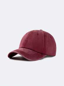 1/2pcs Unisex Adjustable Simple Solid Color Baseball Cap, Snapback Hat, Casual Outdoor Riding Sun Hat Suitable For Daily Wear, Travel, Party - Model 4 - View 18