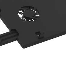 YUNRUX Adjustable Keyboard Stand For Desks With Cooling Fans And USB Power Supply, Height 42-60 Cm, Robust ABS And Stainless Steel Construction, Ideal For Offices - 黑色 - 查看 5