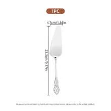1/2pcs Elegant Cake Server Set, Retro Embossed Handle Cake Knife And Spatula, Durable Dessert Serving Tools For Afternoon Tea Celebration Wedding Party - View 11