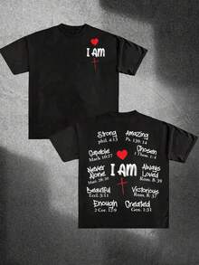 Men's T-Shirt Made Of 180g Cotton, Printed On Both Sides, Comfortable, Casual, Versatile And Fashionable, A Must-Have Short-Sleeved T-Shirt With A Round Neck For Men, As A Gift. - 白色 - 查看 10