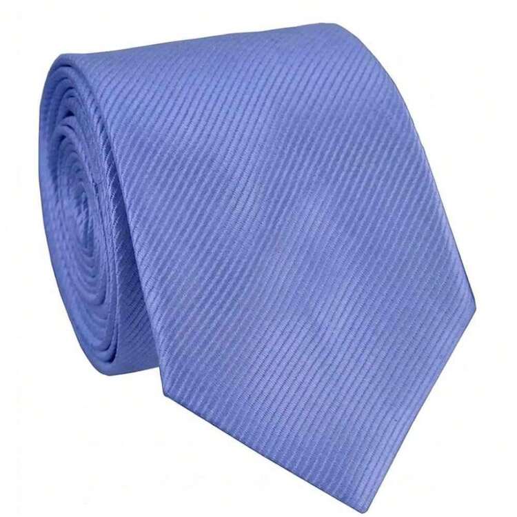 Set Of 3 Light Gray Ties For Groomsmen, Weddings, And Events - 藍色石英 - 查看 2
