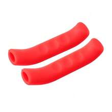 1 Pair Bicycle Brake Lever Covers, Thick Soft Silicone Material, Multi-Color Design, Anti-Slip Shock-Absorbing Wear-Resistant Protection, Comfortable Grip, Easy Installation, Compatible With Mountain Bikes, Road Bikes, BMX, Scooters And More, Used As Cycling Protective Accessories - Multicolor - View 5