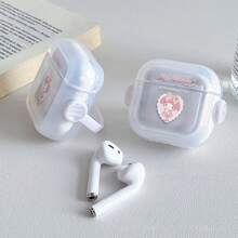 三麗鷗 My Melody 粉色蝴蝶結 AirPods Pro 保護殼 可愛日系透明防震殼 附旋轉支架 適用於 AirPods 1/2/3/4 及 Pro/Pro 2 代 新版 AirPods Pro 3 聖誕襪小禮物 送女友 - transparent - 查看 2