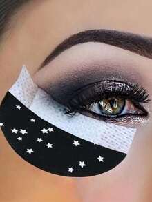 200/150/100piezas Fundas protectoras desechables para lápiz delineador, almohadillas sin pelusa para extensiones de pestañas, herramientas de maquillaje - Negro - Ver 2
