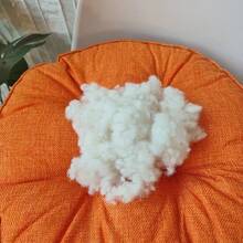 1pc Solid Color New Thickened Breathable Comfortable Round 3D Cushion Home Decor Pad Premium Pet Mat - Orange - View 3