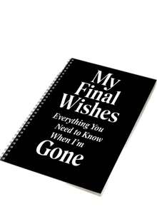1PC Lifetime Planning Notebook - Elegant Floral Plant Theme Journal For Recording Final Wishes, Legacy, And Important Documents -Durable Polyester Paper, Real Estate Planning And Life Reflection Organizer Floral Theme Notebook | Spiral Bound Notebook - A - View 5