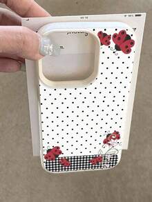 波點花卉與瓢蟲圖案手機殼，相容 iPhone 17 Pro Max，適合作為生日與聖誕禮物送給情侶、女性、女兒、男朋友、女朋友及青少年女孩 - 彩色 - 查看 4