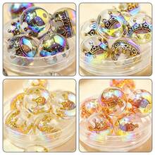 2pcs 16mm Multicolor Crown Beads Acrylic Loose Beads DIY Jewelry Making Necklace, Bracelet, Earrings Handmade Beading Accessories Materials - DIY Crown Beads - View 1
