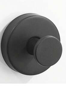 [Gancho de Ventosa Resistente] Gancho de Toalla Montado en la Pared sin Perforación - Gancho de Ventosa Resistente Adecuado para Ducha, Baño y Cocina - Puede Soportar Hasta 15 Lbs, Adecuado para Vidrio, Espejo, Azulejo, Superficies Lisas, Impermeable y Resistente a la Oxidación, Negro Mate - Almacenamiento de Esponja de Baño, Bata de Baño, Abrigo - color acero inoxidable - Ver 13