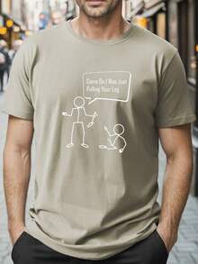 Camiseta de verano de talla, antiarrugas y de fácil cuidado, con estampado de dibujos animados, manga corta, estilo casual. - Blanco - Ver 6