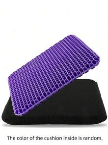 Breathable Honeycomb Structure Silicone Seat Cushion, Provides Excellent Cooling Effect In Hot Summer. Soft And Elastic, Comfortable Seating. Widely Applicable To Car Seats, Office Chairs And Outdoor Seats, Durable For Daily Use. - A - View 12