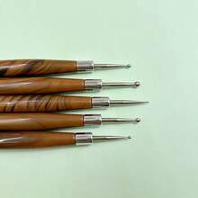 Premium Wooden Handle Nail Art Brush Set, Comfortable Grip, Salon-Grade Experience - Redwood - View 7
