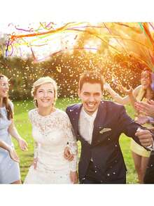 1/10/20pcs Colorful Ribbon, Confetti, Petals, Toss Flowers, Meteor Shower Confetti Cannon, Wedding Party Toss Ribbon, Convenient Party Supplies, Magic Paper, Popcorn Celebration Confetti, Suitable For Birthday, Proposal, Wedding, Graduation Party, Vibrant Confetti - Multicolor - View 8