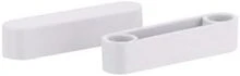 Rubbermaid 68 In H X 45 In W X 5 In L Plastic Rod Spacer Cap 2 Pk - White - View 2