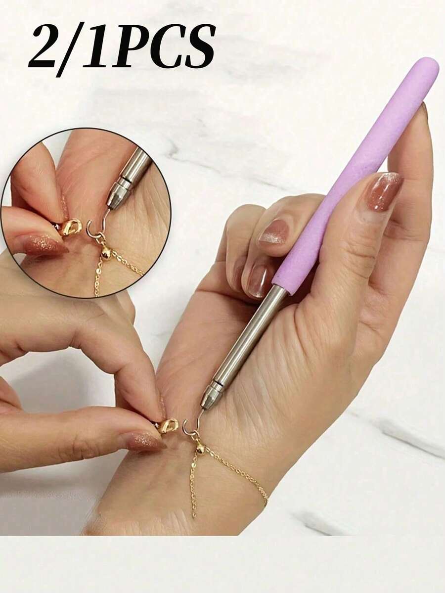 Phụ kiện vòng tay, phụ kiện khóa vòng tay, phụ kiện trang sức, dụng cụ vòng tay cầm tay, dụng cụ nối vòng tay, khóa vòng tay điều chỉnh được - phụ kiện trang sức nữ dễ sử dụng, dụng cụ hỗ trợ đeo trang sức.