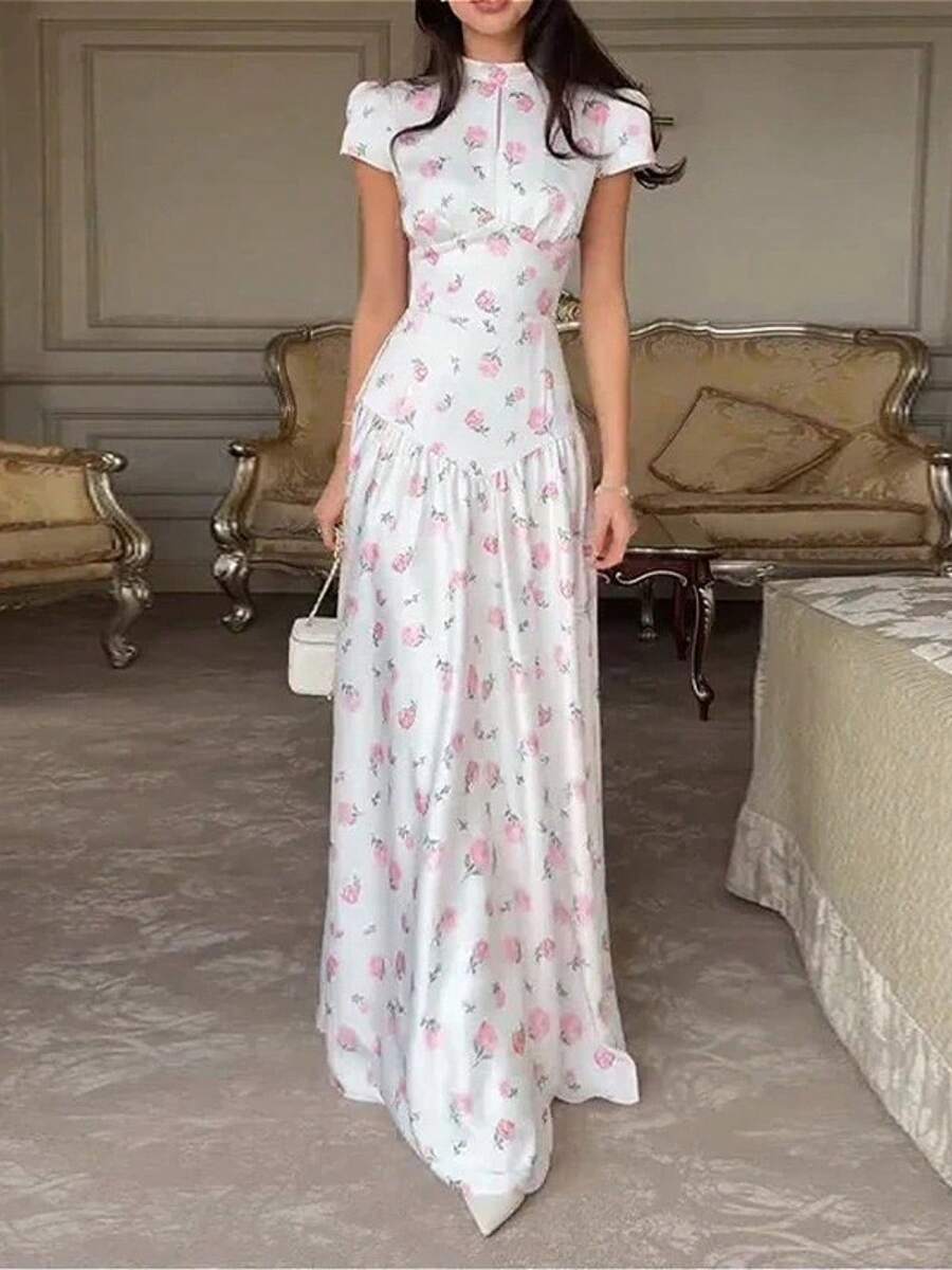 Women Long Dresses - White - View 1