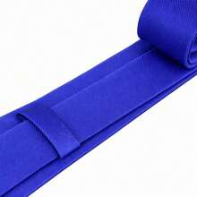 Set Of 3 Light Gray Ties For Groomsmen, Weddings, And Events - Royal Blue - View 6
