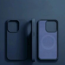 VRNOEI 原裝磁吸手機殼 適用於 Galaxy S26, S24, S23, S22, S21, S25 Ultra Plus，柔軟防護殼，磁吸無線充電，防震軟 TPU 保護套 - 深藍色 - 查看 27