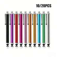 Juego de 10/20 piezas de bolígrafos lápiz óptico para teléfono móvil y tableta, bolígrafos de escritura coloridos adecuados para escribir y dibujar en tabletas - Multicolor - Ver 1