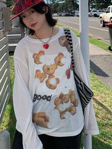 美式Ins甜酷辣妹風黑白條紋托特包，歐美手提托特包，肩背腋下托特包，中性款，日常通勤、外出、購物，可摺疊托特包 - 黑色 - 查看 3