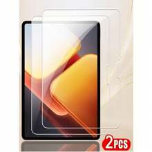 Shockproof Tablet Film 2pcs Compatible Tempered Glass Screen Protector For Tablets High Definition Waterproof Oilproof Anti-Fingerprint Shatterproof 9H Hardness High Transparency Bubble-Free Includes Cleaning Tools Easy Installation Suitable For Birthday Gift Anniversary Gift Spring Party - Clear - View 3