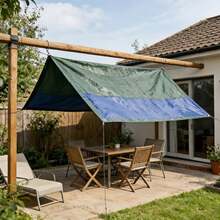 Reinforced Waterproof PE Tarpaulin, 7 Sizes Bicolor Tarp With Metal Grommets, UV, Tear & Weather Resistant, Durable Cover For All-Use Outdoor & Indoor Protection - Two-color Tarpaulin - View 7