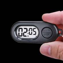 Kitchen Sports Countdown Timer Keychain, Digital Pocket Timer For Decoration, Training Aid Tool, Sports Timer Pendant. - Black - View 8