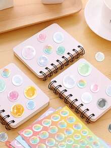 8pcs Colorful Bubble Stickers – Cute And Fun Designs – Perfect For Skateboards, Guitars, Phone Cases, Suitcases, Laptops, And Gifts - MultiWarna - View 3