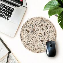Bohemian Round Mouse Pad, High-Quality Textured Mouse Pad, Made Of Lycra Cloth Washable Mouse Pad, Size 20 X 20 Cm, Non Slip Rubber Base Small Mouse Pad, Single Weight 47g - View 7