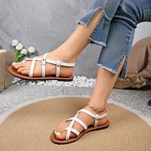 Minimalist Retro Sandals, Casual Daily Wear Shoes, Versatile For All Foot Shapes - White - View 13