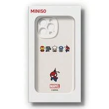 Miniso Marvel Black Panther, Spider-Man, Iron Man, Captain America, Thor Phone Cases Are Compatible With IPhone 17 Pro Max/17 Pro/Air/16 Pro Max/15 Plus/14/13/IP 17/15 Pro/12 Pro/11/16 Plus. These Drop-Proof And Scratch-Resistant Protective Cases Are Compatible With Apple Devices. - White - View 5
