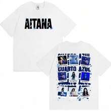 Graphic T-Shirts With Album Cover Design 2025, Short-Sleeved Cotton T-Shirts With Harajuku Aesthetic For Men And Women, Singer Cua - 白色 - 查看 1