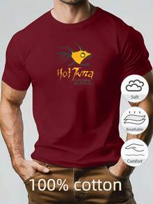 Camiseta de manga corta con cuello redondo para hombre, diseño de con púas, estilo casual de verano, marca SURAR LIA. - Negro - Ver 7