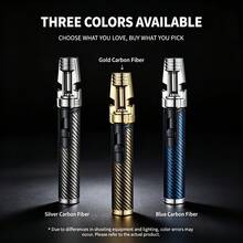 Handheld Jet Flame Torch, Windproof Lighter For Cigar, Baking, Moxibustion And BBQ, Without Battery - 金色 - 查看 4