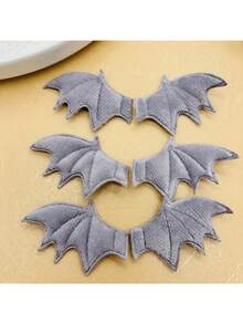 10pcs/Set Cute Plush Demon Bat Wings Halloween Bat Wings Decoration DIY Handmade Accessories Materials Cosplay Party Costume Props Halloween Theme Party Costume Props Halloween Decoration - Multicolor - View 5