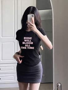 Women T-Shirts - Black - View 1