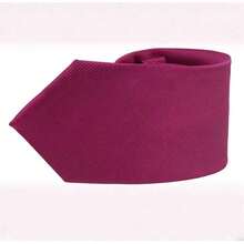 Set Of 3 Light Gray Ties For Groomsmen, Weddings, And Events - Rose Red - View 4