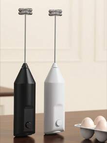 [電動雙頭奶泡器] 1個，便攜式電動奶泡器 | 迷你奶泡器，電池供電（不含電池）咖啡手動攪拌器，不同攪拌頭適用於不同場景，效果更好。拿鐵、卡布奇諾、法拉沛奇諾、巧克力電動無線攪拌器 - 適合聖誕禮物 - 彩色 - 查看 6