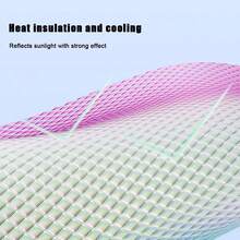 1pc Car Front Windshield Sun Shade, Heat Insulating Sun Curtain, Laser Light-Blocking Sunshade For Car Interior - A - View 3