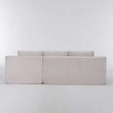 Corduroy Modular L Shaped Sectional Sofa Luxury Floor Couch Set Upholstered Indoor Furniture Foam-Filled Compressed Sofa For Living Room Bedroom BEIGE - Beige1 - View 5