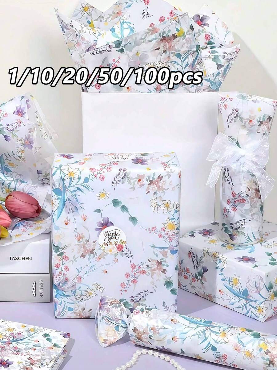 1/10/20/50/100 Sheets Colorful Purple Lily Wrapping Paper, Art Paper ...