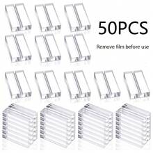1/2/5/10/20/50pcs Acrylic Transparent Table Card Holder, Name Card Stand, Wedding Direction Sign Display Rack, Suitable For Dining Table, Wedding Photos, Office Menu, Meetings And Other Occasions - Multicolor - View 18