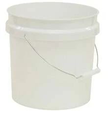 (2 Pack) United Solutions 2 Gallon Round Comfort Handle Plastic Utility Bucket, White, 1 Each - 2 Pack - View 2