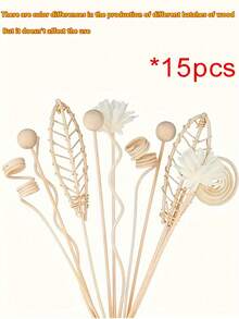 Incense Stick Flameless Incense Stick Rattan Plant Volatilization Stick Deodorant Toilet Water Perfume Incense Stick Accessories/Random Styles - Apricot - View 10