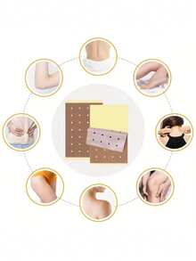 50/30/20/10/5 Peças Adesivos de Aquecimento Flexíveis Naturais, Adequados para Costas, Joelhos, Pescoço e Ombros, Feitos de Ingredientes Herbais Naturais, Leves e Fáceis de Carregar, Convenientes de Usar, Adequados para Uso Doméstico - 1 peça - Visão 10