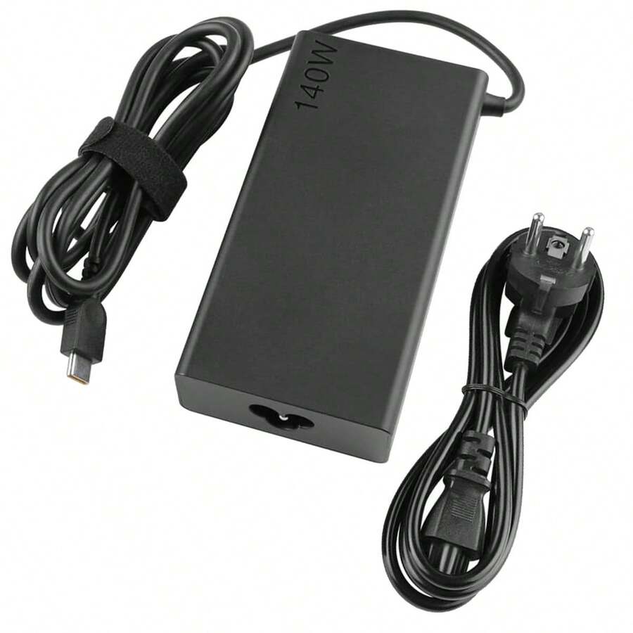 Caricabatterie Klack da 140 W, 20 V, 7 A con USB-C per laptop e dispositivi con ricarica di tipo C - Spina tipo F UE (220-240 V) - Visualizzare 1