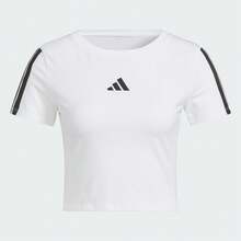 Camiseta deportiva de cuello redondo corta Adidas - Blanco - Ver 4
