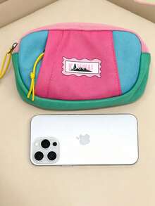 1pc Fashion Waist Bag, Color Block Chest Bag, One Shoulder Crossbody Bag For Teenagers, Storage Bag, Multi-Functional Chest Bag, Mini Coin Purse, Sports Crossbody Bag, Toy Bag, Multi-Purpose Storage Bag, Travel Bag - Multicolor - View 10