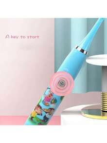 Electric Toothbrush Smart Cartoon Soft Bristle Toothbrush With Replacement Brush Heads - Multicolor - View 6