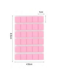 80-Piece Pink Series Nail Tool Set, 48-Grid Reusable Nail Clay, 10 Nail Stands + 2 Clear Bases, 15 Nail Brushes + 5 Dotting Pens, For Displaying And Practicing Nail Tips, Magnetic False Nail Stands, For Displaying And Practicing Professional Nails, W - Apricot - View 17